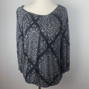 Michael Kors Black and White Blouse